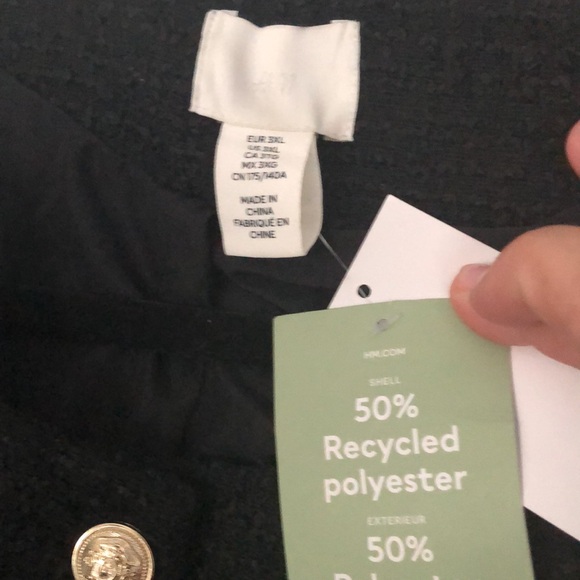 NWT H&M Tweed jacket blazer sz 3x - Picture 3 of 3